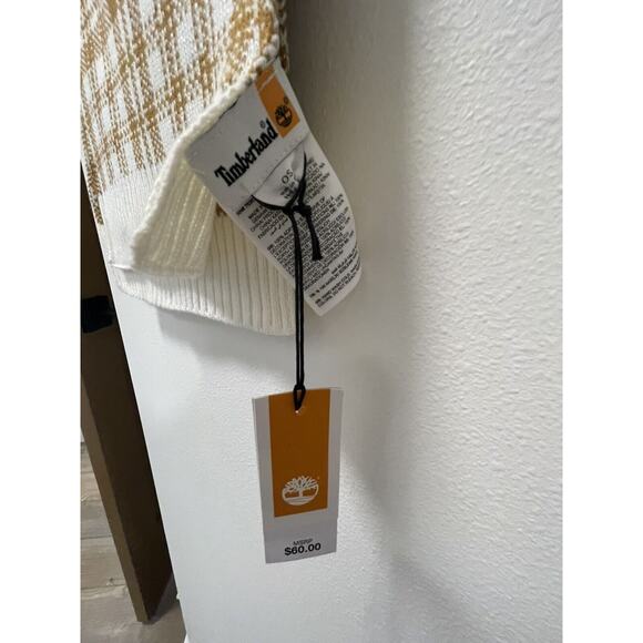 Timberland Scarf Wheat Plaid One Size Winter‎ Warm Retro NWT - Picture 3 of 9